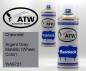 Preview: Chevrolet, Argent Gray Metallic (Wheel Color), WA9721: 400ml Sprühdose + 400ml Klarlack - Set, von ATW Autoteile West.